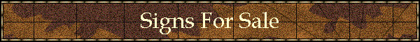 Signs For Sale